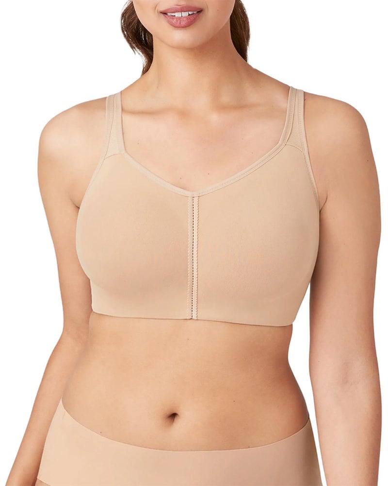 Wacoal Women's Casual Beauty Soft Cup Bra, Toast, 38DDD - Image 1